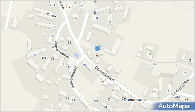 Domanowice, Domanowice, 59, mapa Domanowice