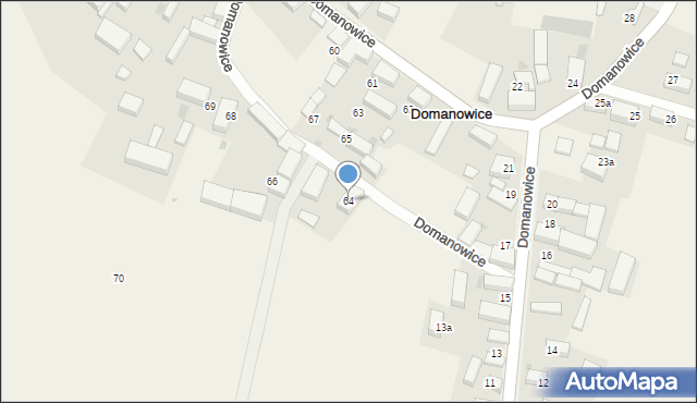Domanowice, Domanowice, 64, mapa Domanowice