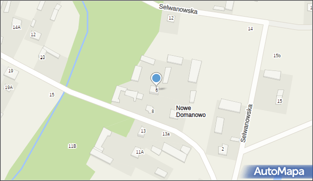 Domanowo, Domanowo, 6, mapa Domanowo