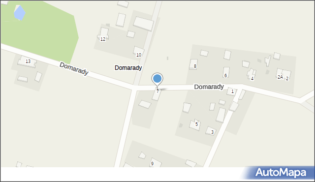 Domarady, Domarady, 7, mapa Domarady