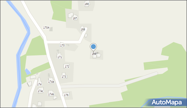 Domaradz, Domaradz, 169, mapa Domaradz