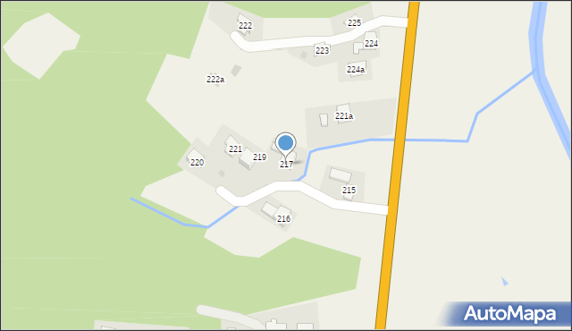 Domaradz, Domaradz, 217, mapa Domaradz