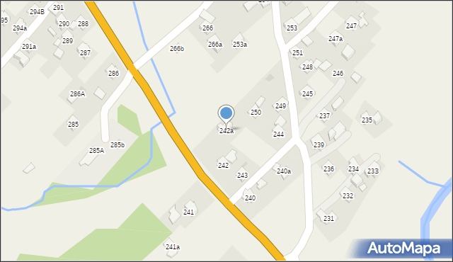 Domaradz, Domaradz, 242a, mapa Domaradz