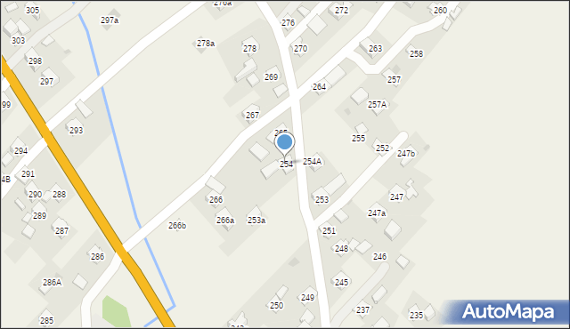 Domaradz, Domaradz, 254, mapa Domaradz