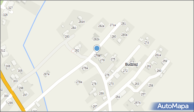 Domaradz, Domaradz, 279a, mapa Domaradz