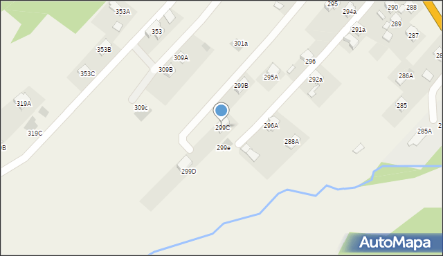 Domaradz, Domaradz, 299C, mapa Domaradz