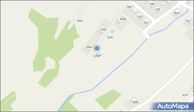 Domaradz, Domaradz, 400e, mapa Domaradz