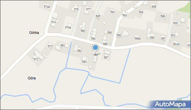 Domaradz, Domaradz, 586, mapa Domaradz