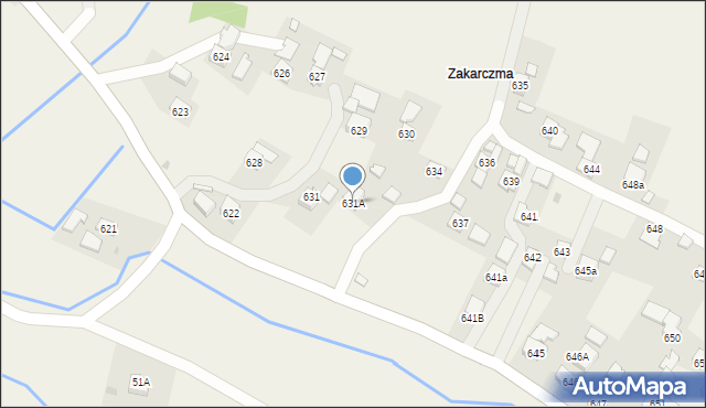 Domaradz, Domaradz, 631A, mapa Domaradz