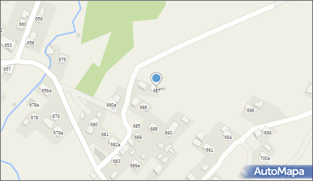 Domaradz, Domaradz, 687, mapa Domaradz