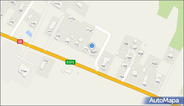 Domaradz, Domaradz, 770, mapa Domaradz