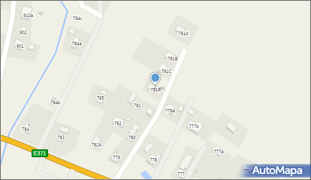 Domaradz, Domaradz, 781A, mapa Domaradz