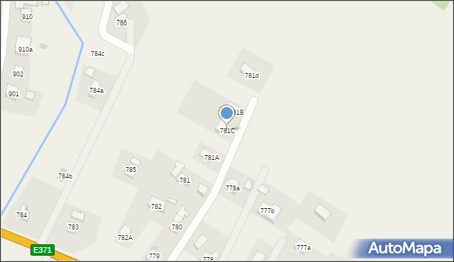 Domaradz, Domaradz, 781C, mapa Domaradz