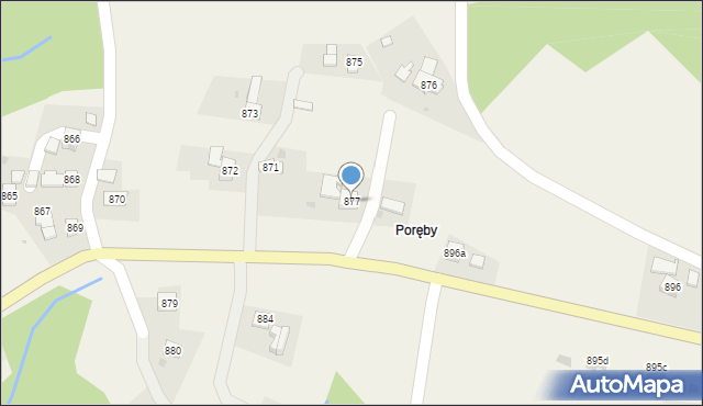 Domaradz, Domaradz, 877, mapa Domaradz