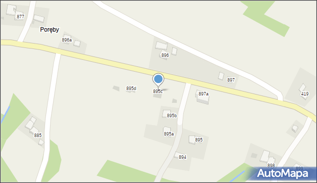 Domaradz, Domaradz, 895c, mapa Domaradz