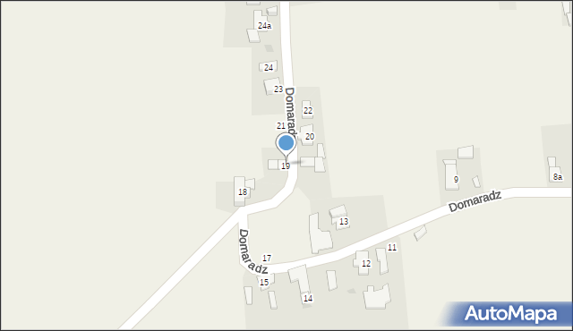 Domaradz, Domaradz, 19, mapa Domaradz