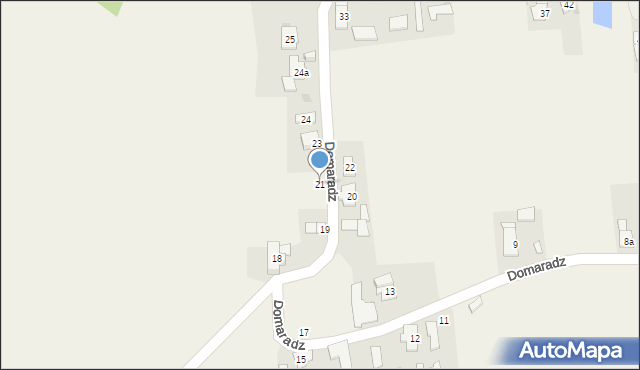 Domaradz, Domaradz, 21, mapa Domaradz