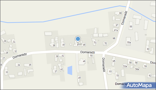 Domaradz, Domaradz, 47, mapa Domaradz