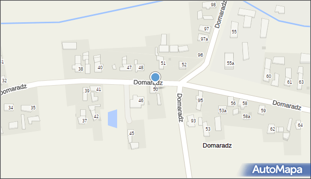 Domaradz, Domaradz, 50, mapa Domaradz