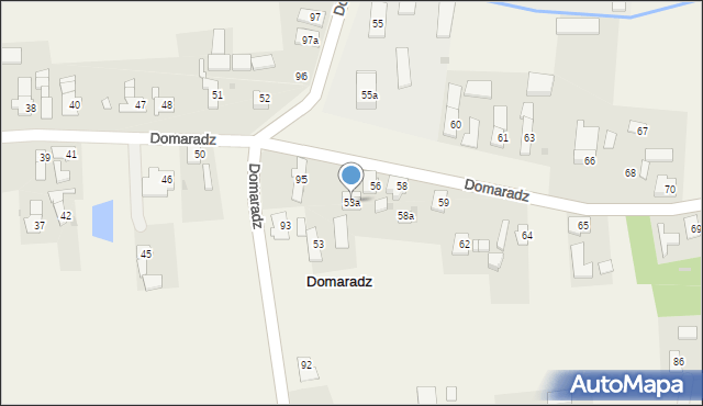 Domaradz, Domaradz, 53a, mapa Domaradz