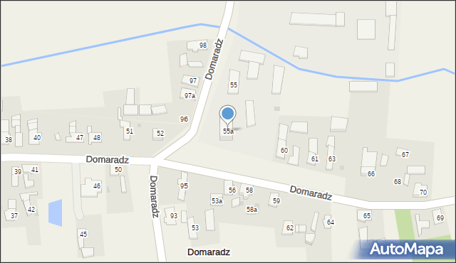 Domaradz, Domaradz, 55a, mapa Domaradz