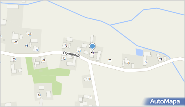 Domaradz, Domaradz, 74, mapa Domaradz