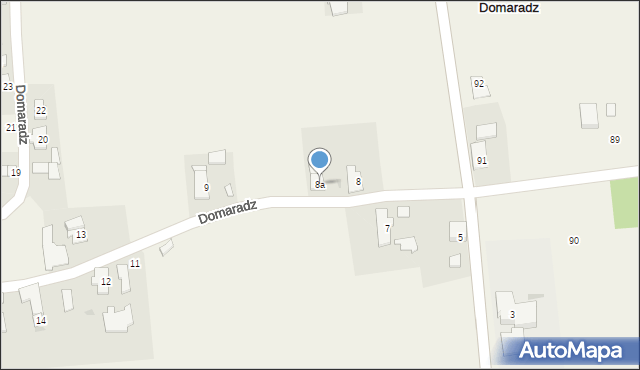 Domaradz, Domaradz, 8a, mapa Domaradz