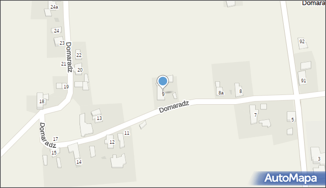Domaradz, Domaradz, 9, mapa Domaradz