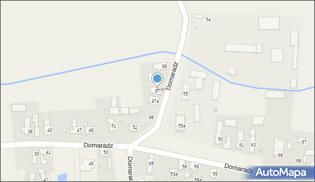 Domaradz, Domaradz, 97, mapa Domaradz