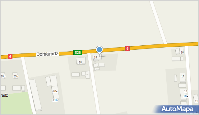 Domaradz, Domaradz, 19a, mapa Domaradz