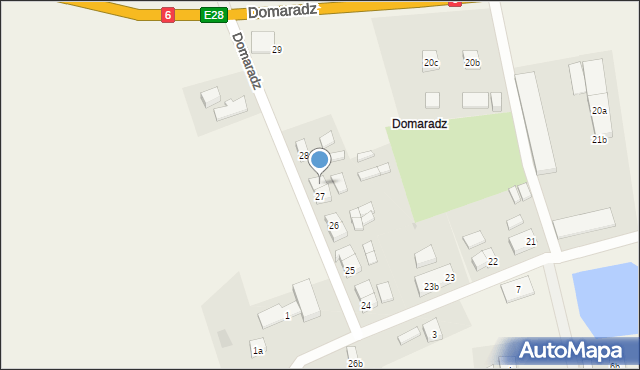 Domaradz, Domaradz, 27a, mapa Domaradz