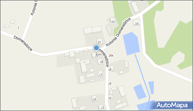 Domaradzice, Domaradzice, 20, mapa Domaradzice