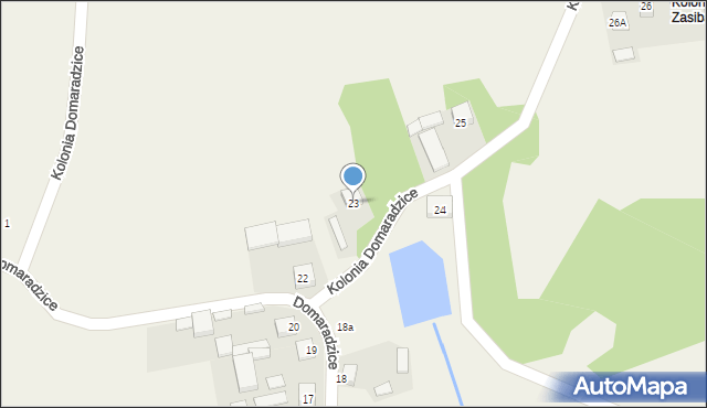 Domaradzice, Domaradzice, 23, mapa Domaradzice