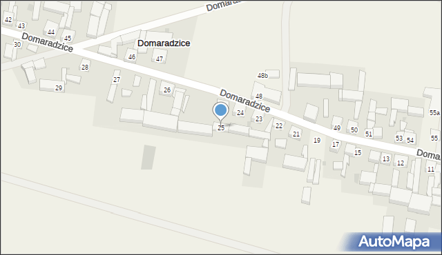 Domaradzice, Domaradzice, 25, mapa Domaradzice