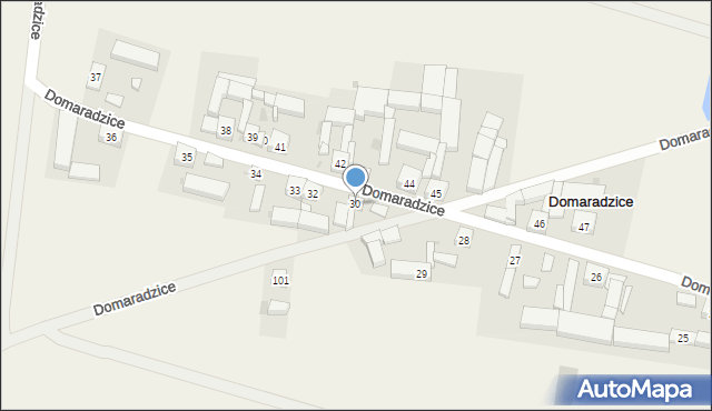 Domaradzice, Domaradzice, 30, mapa Domaradzice