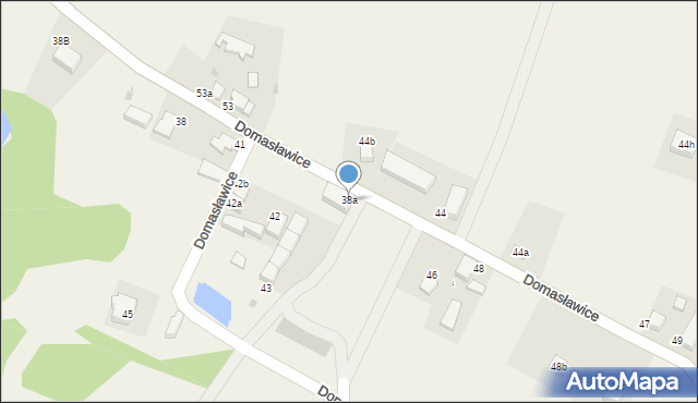 Domasławice, Domasławice, 38a, mapa Domasławice
