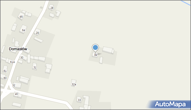 Domasłów, Domasłów, 34, mapa Domasłów