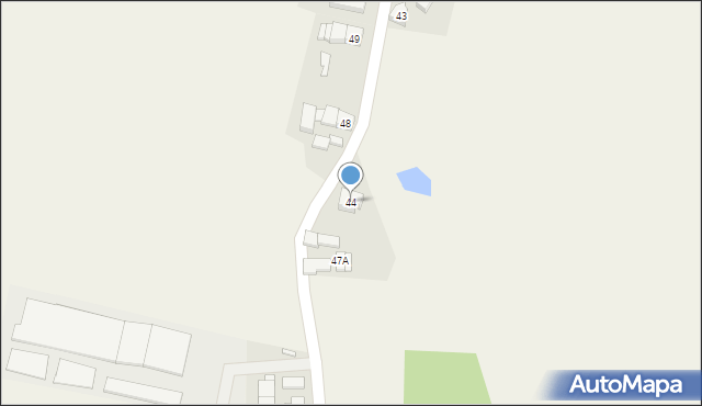 Domasłów, Domasłów, 44, mapa Domasłów