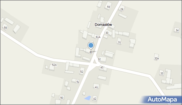 Domasłów, Domasłów, 60, mapa Domasłów