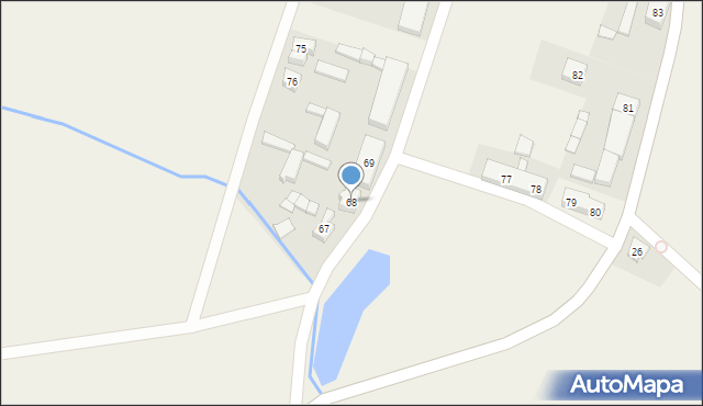 Domasłów, Domasłów, 68, mapa Domasłów