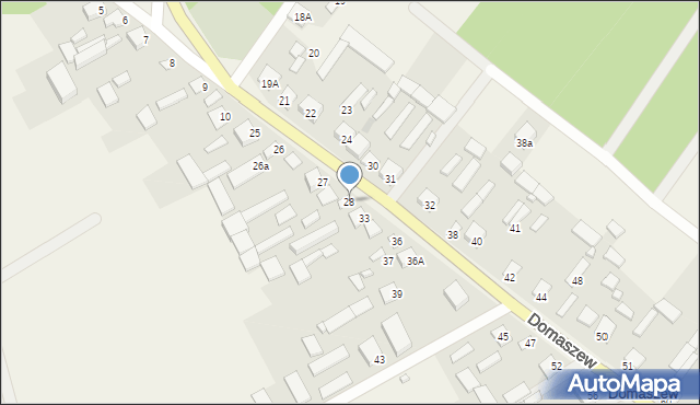 Domaszew, Domaszew, 28, mapa Domaszew