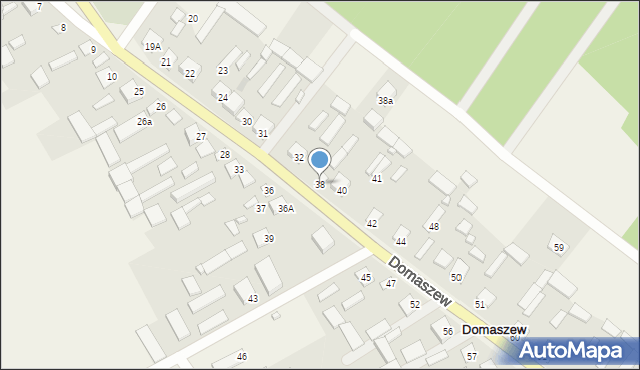 Domaszew, Domaszew, 38, mapa Domaszew