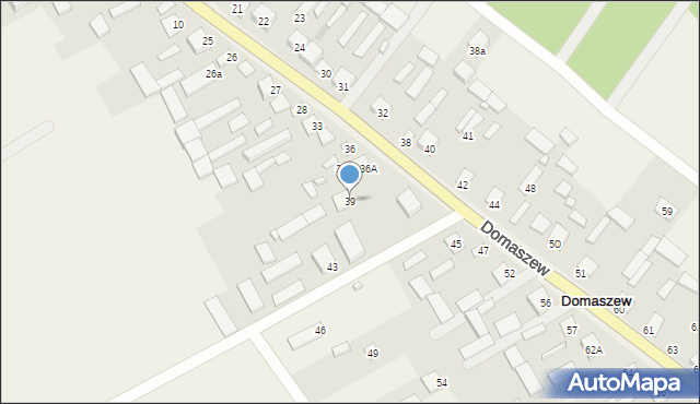 Domaszew, Domaszew, 39, mapa Domaszew