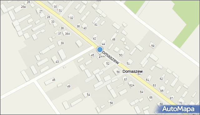 Domaszew, Domaszew, 47, mapa Domaszew