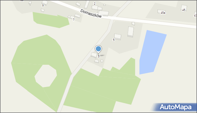 Domaszków, Domaszków, 3, mapa Domaszków