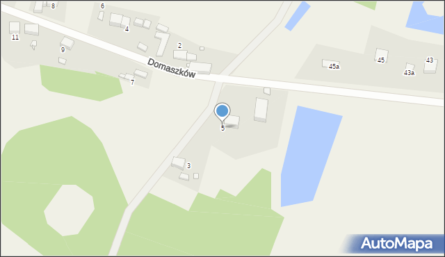 Domaszków, Domaszków, 5, mapa Domaszków