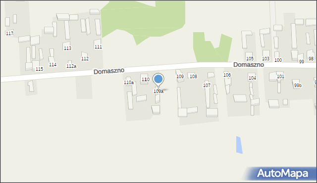 Domaszno, Domaszno, 109a, mapa Domaszno