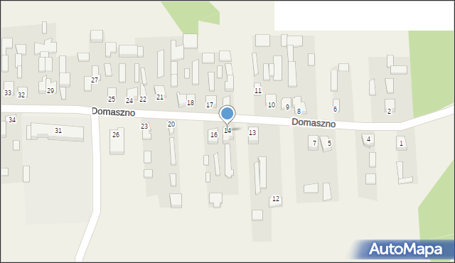 Domaszno, Domaszno, 14, mapa Domaszno