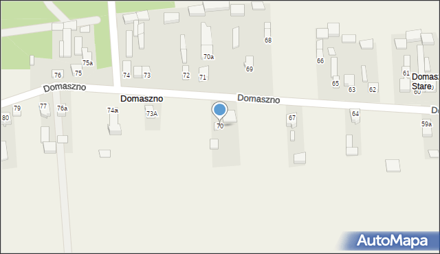 Domaszno, Domaszno, 70, mapa Domaszno