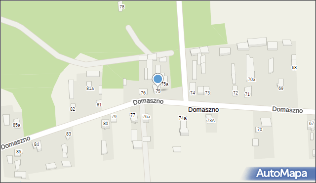 Domaszno, Domaszno, 75, mapa Domaszno